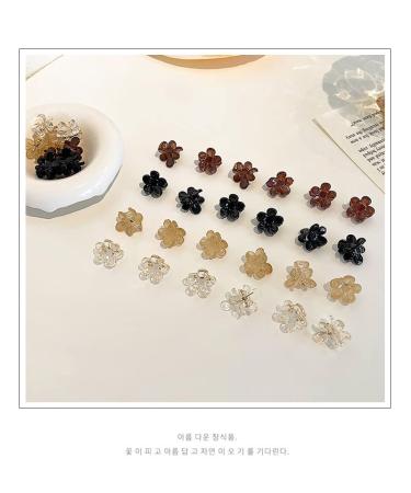 Black Mini Hair Clips Set - 20pcs Amber Pearl Braided & Bangs Clips for Girls - Buy Online on GoSupps.com