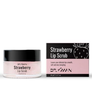 Dr.YIMAN Sugar Lip Scrub Exfoliator for Dry, Chapped Lips - Moisturizing Strawberry Lip Care Treatment - Buy Online on GoSupps.com