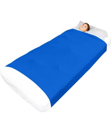 Special Supplies Sensory Bed Sheet for Kids - Compression Alternative to Weighted Blankets - Breathable & Stretchy - Cool Comfortable Sleeping Bedding - Blue Twin - Buy Online on GoSupps.com