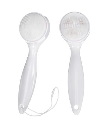 FRCOLOR 2pcs Silicone Cleansing Brush Scrubber Face Scrub Skin Care Tools Face Brush Facial Cleaner Brush Manual Face Cleansing Brush Facial Massage Brush Body Cleasing Milk