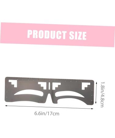 WOONEKY 2pcs Eyebrow Ruler Makeup Stuff Makeup Tools Microblading Stencil Brow Guide Template Balance String 1 count (Pack of 1) As Shown - Buy Online on GoSupps.com