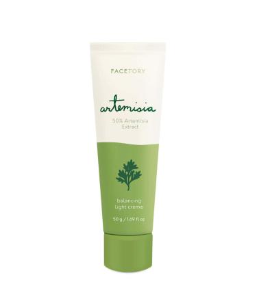 FaceTory Artemisia Balancing Light Facial Creme with Artemisia Extract - Lightweight Hydrating Soothing Cream Moisturizer - Fragrance-Free, For All Skin Types, 1.69 Fl. Oz