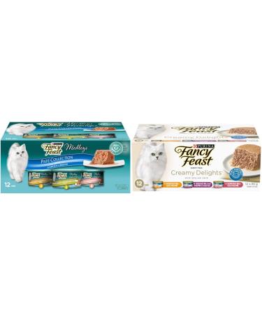 Purina Fancy Feast Medleys Pat and Creamy Delights Wet Cat Food Variety Pack (24 Cans) (85 g)