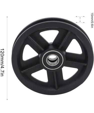 Zinklegation American Barn Door Hanging Rail Pulley Track Roller Kit - Black Wardrobe Hardware for Home Use - Buy Online on GoSupps.com