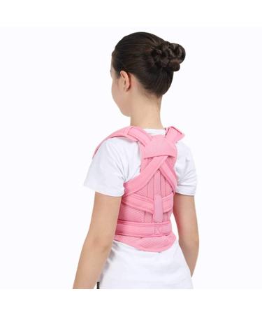 Adjustable Back Corset Posture Corrector Belt Shoulder Support Waist Brace Back Posture Correction for Adults KidsFor Girl Boy (Color : Pink Size : Small-S) Handmade Full moon lofty ambition