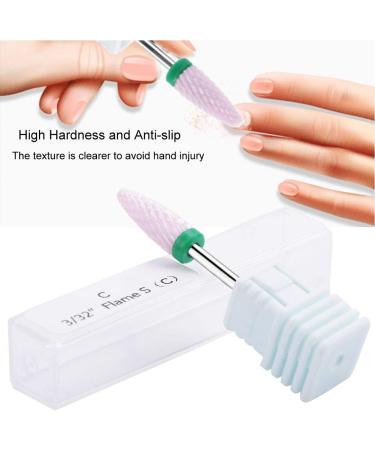 Ceramic Nail Drill Bit Cylinder Head Nail Drill Bit for Nail Polishing Manicure Tools Fine Manicure Drill Bits (5 Types)(23ST) - Buy Online on GoSupps.com