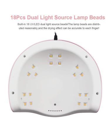 Professional UV LED Nail Lamp 54W with LCD Display and Timer Setting for Gel Nail Polish Drying - Nail Art Tools with Auto Sensor - Buy Online on GoSupps.com