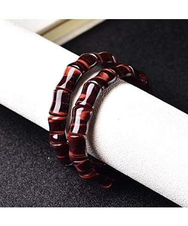 Natural Crystal Rough 1pc Natural Red Tiger Eye Stone Elastic Crystal Bracelet 12MM*16MM - Buy Online on GoSupps.com