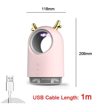 LXX Usb Powered by Mosquito Killer Lamp Safety Eco-Friendly No Smell No Radiation Mosquito Lamp Indoor Free Standing Mosquito Killer It Applies to Bedrooms Office a/pink/As Shown As Shown Pink - Buy Online on GoSupps.com