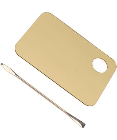 Nail Art Mixing Palette Makeup Mixing Palette Portable Mixing Clean Golden Thumbhole for Liquid Makeup - Buy Online on GoSupps.com