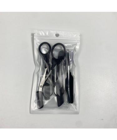 Eyebrow Trimmer Eyebrow Grooming Set Eyebrow Scissors with Comb Trimmer Kit Stainless Steel Black Eyebrow Grooming Kit for Women Men Eyebrow Shaping Kit - Buy Online on GoSupps.com