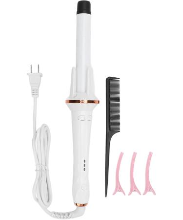 Automatic Curling Iron 1 Inch Ionic Hair Curler Self Rotating Curling Iron with Long Barrel for Waves and Curls Anti Tangle Rotating Curling Wand for Hair Styling White - Buy Online on GoSupps.com