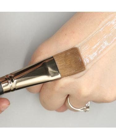 Flat Square Foundation Brush Soft Hair Concealer Brush BB Cream Blender Face Mask Paint Brush Women Beauty Skin Care Makeup Tool Black - Buy Online on GoSupps.com