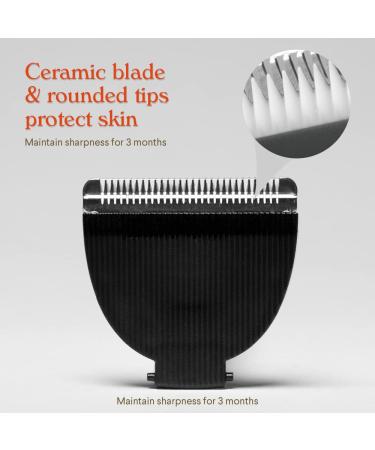 Meridian Onyx Ceramic Trimmer Replacement Blade - Electric Body & Pubic Hair Trimmer - Single Pack - Buy Online on GoSupps.com