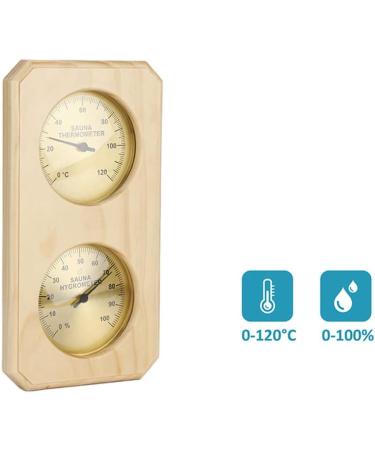 Doengfo 2-in-1 Sauna Thermometer & Hygrometer | Accurate Humidity & Temperature Measurement for Home Family & Hotel Saunas - Buy Online on GoSupps.com