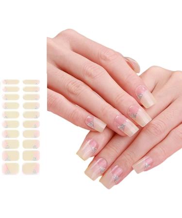TQUXNGA Semi Cured Gels Nails Stickers Light Required Nails Polish Strips Gels Nail Strips Nails Decortions for Party Wedding Style11 - Buy Online on GoSupps.com