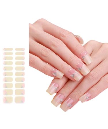 AJTUTUS Semi Cured Gels s Stickers Light Required s Polish Strips Gels Strips s Decortions for Party Wedding