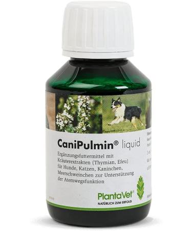Plantavet Canipulmine Liquid for Dogs 100ml | Supplementary Feed for Respiratory Support | Enriched with Thyme & Ivy - Buy Online on GoSupps.com
