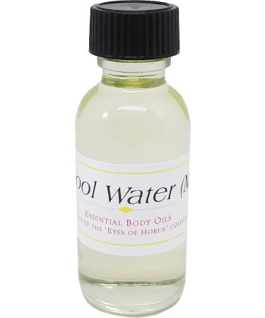 Cool Water - Type D For Men Scented Body Oil Fragrance Regular Cap - Light Gold - 1 oz. - ID#22672 1 Fl Oz (Pack of 1)