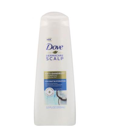 Dove Dermacare Scalp Anti-Dandruff Shampoo Coconut & Hydration 12 fl oz (355 ml)