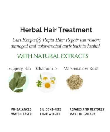 Curl Keeper Rapid Hair Repair 4oz/180ml - Herbal Treatment for Damaged and Colour-Treated Curls - Buy Online on GoSupps.com