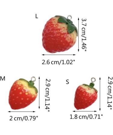 Delicate Resin Strawberry Earrings Simulation Fruit Earwears for Any Occasion - Buy Online on GoSupps.com