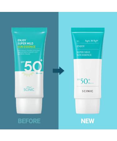 SCINIC Enjoy Super Mild Sun Essence SPF50+ PA++++ 1.69 fl oz | Lightweight Hydrating Korean Sunscreen - Buy Online on GoSupps.com