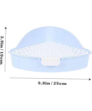 HANABASS Box Rabbit Toilet Rabbits Training Toilet Ferret Cage Small Animal Rabbit Bedding Rat Cage Bunny Pp 25X20X10CM Blue - Buy Online on GoSupps.com