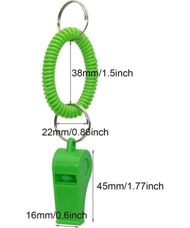 Set of 6 Loud Clear Plastic Sport Whistles with Bracelet - Ideal for Coaches, Referees, School, Soccer, Parties, and Emergencies - Buy Online on GoSupps.com