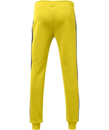 Shop Hanxiulin Men's Training Suits | Casual Zipper Hooded Jacket & Jogging Suit - Yellow 3XL | Perfect Sports Clothing for Running & Leisure - Buy Online on GoSupps.com