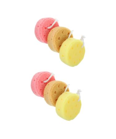 Balacoo 6 Pcs Bath Sponge Exfoliator Sponge Bathing Skin Scrubber Bath Scrubber for Body Skin Cleaning Scrubber Body Exfoliating Bath Ball Scrub Sponges Bath Wipe Child for Women