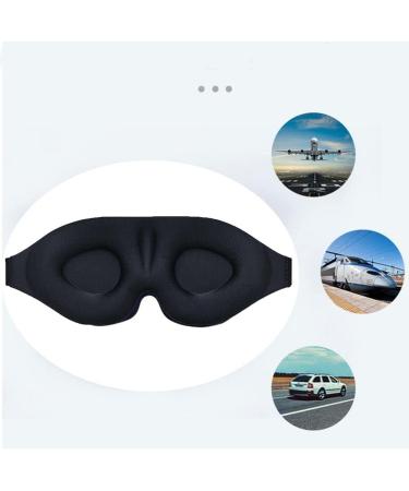 Ultra Soft Blackout Sleep Mask for Men and Women - Comfortable Eye Shade Cover for Travel, Nap, and Sleeping - Buy Online on GoSupps.com