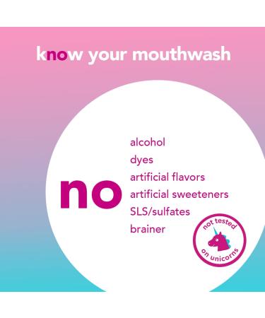 Hello Kids Mouthwash - Alcohol Free Unicorn Bubble Gum, Fluoride, Vegan - 3 Pack (16 OZ) - Buy Online on GoSupps.com