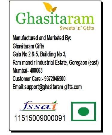 Ghasitaram Gifts Jaiccha Rakhi for Brother Assorted Bites in Premium Box 12pcs with 2 Rudraksh rakhis - Buy Online on GoSupps.com