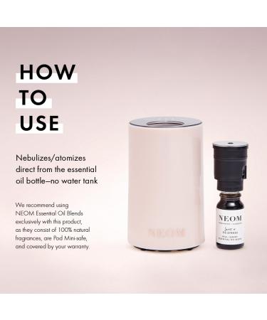 NEOM Portable Wellbeing Pod Mini Essential Oil Diffuser - Rechargeable USB Waterless Aromatherapy for Small Spaces - Shop Internationally - Buy Online on GoSupps.com