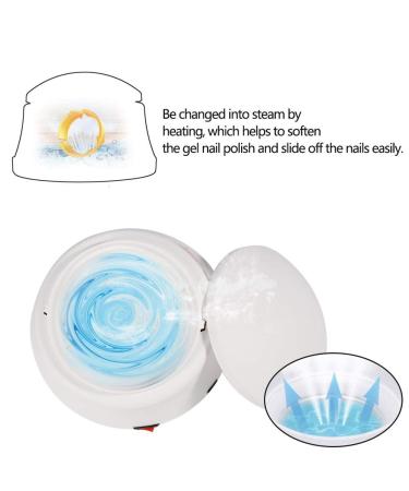 Electric Gel Remover Machine | Nail Polish Steam off for Soften Dip UV Gel & Acrylic | Manicure Removal Steamer - Buy Online on GoSupps.com