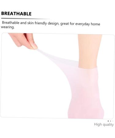 FRCOLOR 6 Pairs Gel Socks White Socks Lotion Socks Boat Socks Made of Gel Gel Socks Men Socks Elastic Gel Socks Socks for Heels Moisturising Sebs Women's Ripstop Socks - Buy Online on GoSupps.com