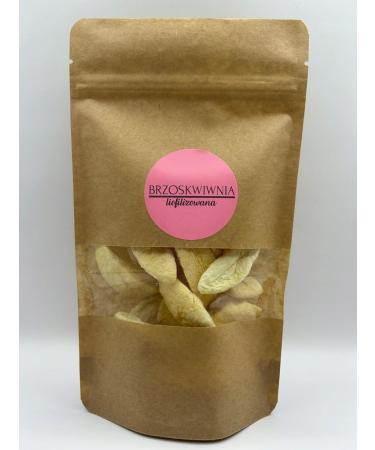 DELIFRUITS.PL Freeze-dried peaches 100g DELIFRUITS healthy soft snack segments freeze-dried and dried fruit no preservatives and no sugar