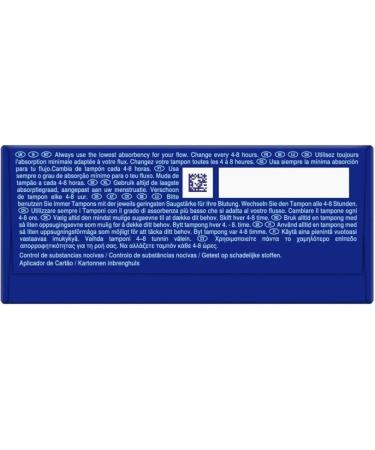 Cardboard Applicator Bundle with Tampax Blue Box 40 Tampons Bundle (2 Packs of 20) | Leak Protection | Super Absorbent | Fragrance-Free | with Oerich Mini Nail Files - Buy Online on GoSupps.com