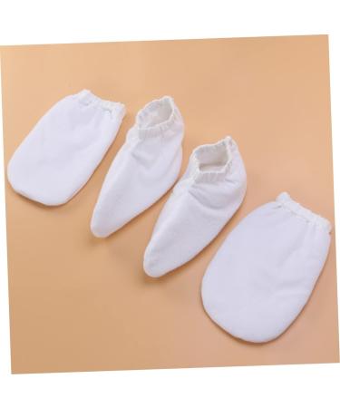 POPETPOP 2 Pairs Warming Gloves Warm Gloves Warmer Gloves Thermal Glove Cotton Gloves Paraffin Wax Gloves Heat Mitts Skin Nourishment Gloves Polyester Gloves Cosmetic Hand Wax White M White - Buy Online on GoSupps.com