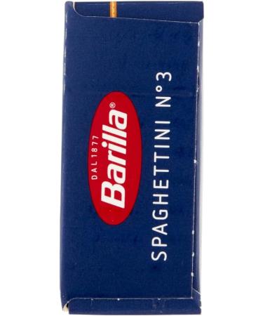  Italian Gourmet E.R. Barilla Spaghettini No. 3 100% Italian Durum Wheat Semolina Pasta 500g + Tomato Pulp Italian Gourmet Tomato Pulp 400g Box - Buy Online on GoSupps.com