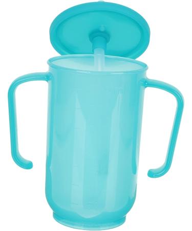 Luxshiny 2pcs Tumbler Care Lid with Handles and Straw | Water Proof | Elderly & Disabled Nursing | Bedridden Feeder | Bluex2pcs 15x12cmx2pcs - Buy Online on GoSupps.com