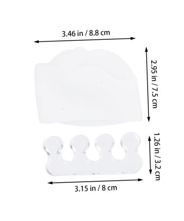 Healifty 2pcs Thumb Protector Hammer Set Shoe Insoles Rubber Toe Spacers Orthotics Toe Spreaders for Bunions Toe Separator Straightener Dilator Comber Foot Pads Divider White Men and Women - Buy Online on GoSupps.com