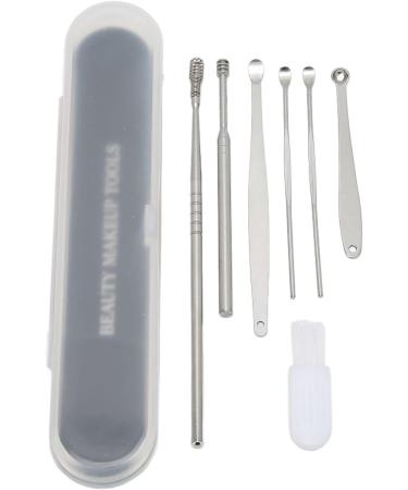 Spring Earwax Cleaner Tool 7 In1 Stainless Steel Ear Pick Set Exquisite Remove Earwax for Ear Cleaning - Buy Online on GoSupps.com