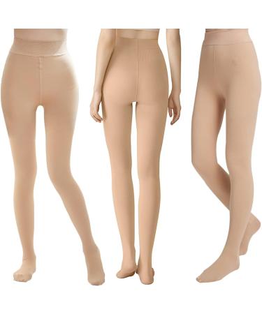Yisemeya Women's Compression Stockings - 20-30 mmHg Medical Support for Varicose Veins & Edema | Long Compression Tights with Open Toe - Buy Online on GoSupps.com