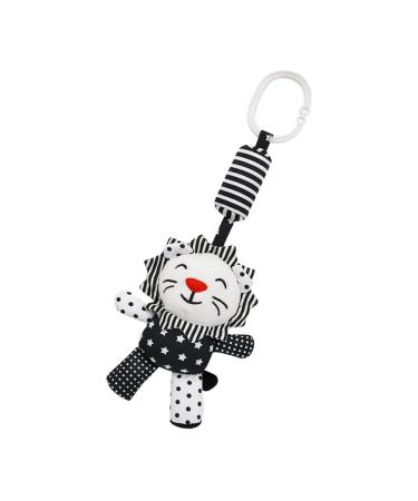 Toyvian toy for newborn 1stk black and white newborn toys adorable follower Beautiful rattle toys toy with animal motifs bed bell baby stripes pp