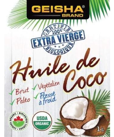 GEISHA Organic Extra-Virgin Coconut Oil (1000ml) - Buy Online on GoSupps.com