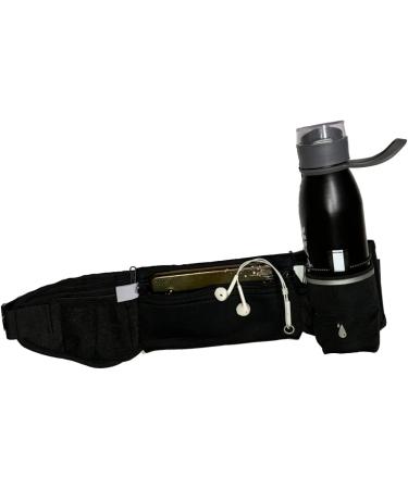 YDKW Running Belt Bag Fanny Pack for Men and Women with Foldable Water Bottle Holder(Bottles NOT Included) No Bounce Large Pocket Waterproof Waist Pack Hydration Running Phone Holder for Runners - Buy Online on GoSupps.com