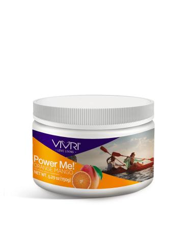 VIVRI Power Me! Orange Mango - 30 Servings | Low-Calorie Energy Drink Mix with Green Tea Guarana & B-Complex Vitamins for Metabolism Support - Buy Online on GoSupps.com