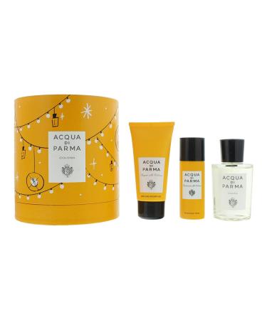 Acqua Di Parma Colonia Unisex 3-Piece Set (3.4 Oz Eau De Cologne + 2.5 Oz Hair and Shower Gel + 1.7 Oz Deodorant Spray)